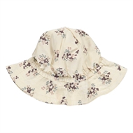 Flora Poplin Hat, Müsli, Buttercream, str 56/62  cm