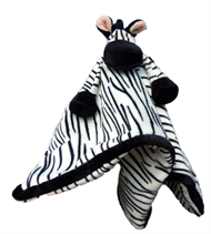Snuttefilt med namn - Zebra från Teddykompaniet