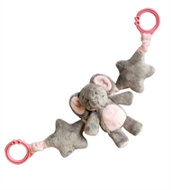 My Teddy barnvagnshänge med rosa Min första elefant
