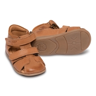 Pom Pom® Starters™ Two Velcro Sandal, Camel, str 19