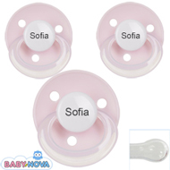 Baby Nova nappar med namn (rosa) runda silikon one size