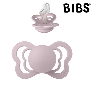 Bibs Couture Sut med navn (Dusky Lilac) Anatomisk Silikone Str.2
